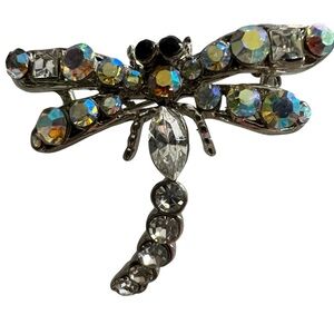 90s Sparkling Dragonfly Brooch